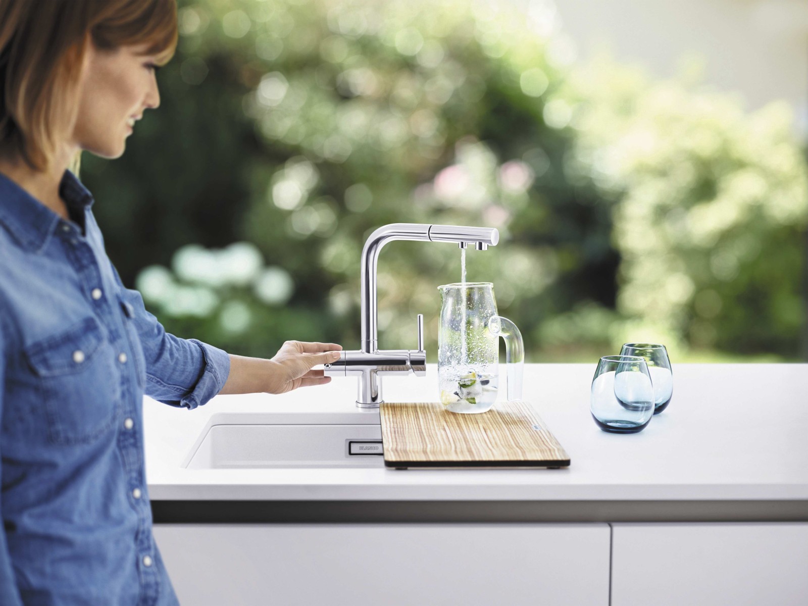 Wasserhahn 3in1 | BLANCO Fontas II | ohne Brause