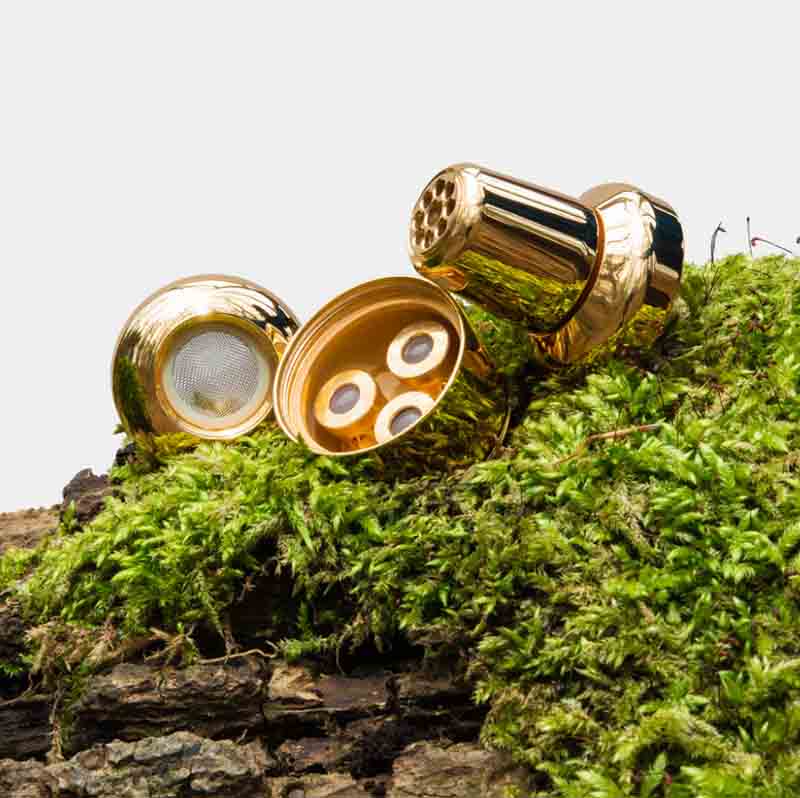 Aquadea Trinity Bronze-Gold | KRISTALLWIRBEL® Wasserwirbler