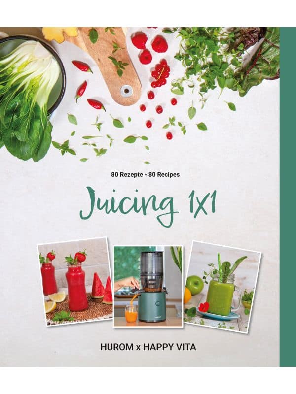 Buch “Juicing 1×1” von HappyVita & Hurom