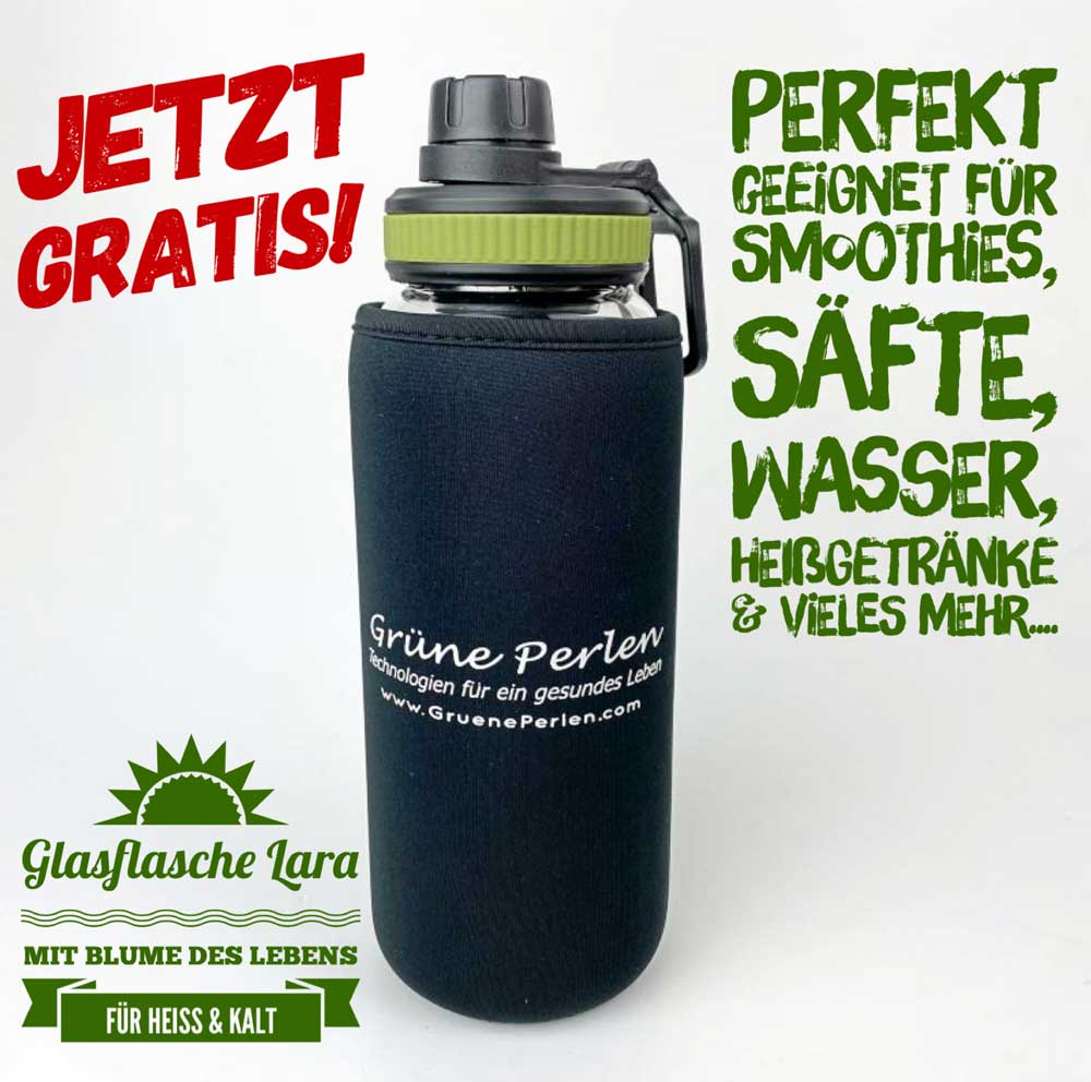 Glasflasche Lara auf Wunsch GRATIS!