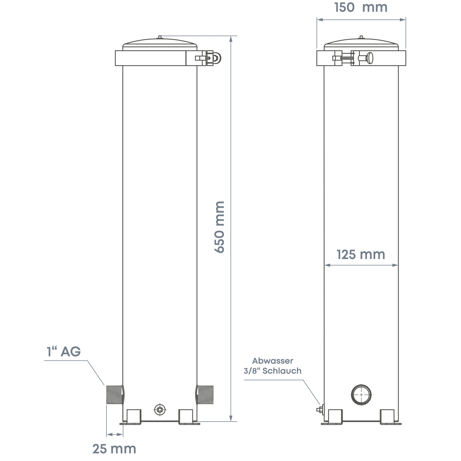 EVODROP Hauseingangsfilter (Kalk & Schadstoffe)
