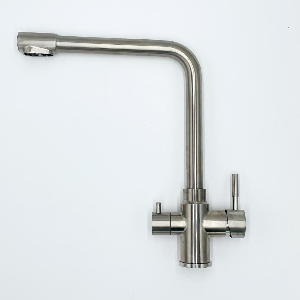 Wasserhahn 3in1 | Neo ES | Edelstahl Massiv