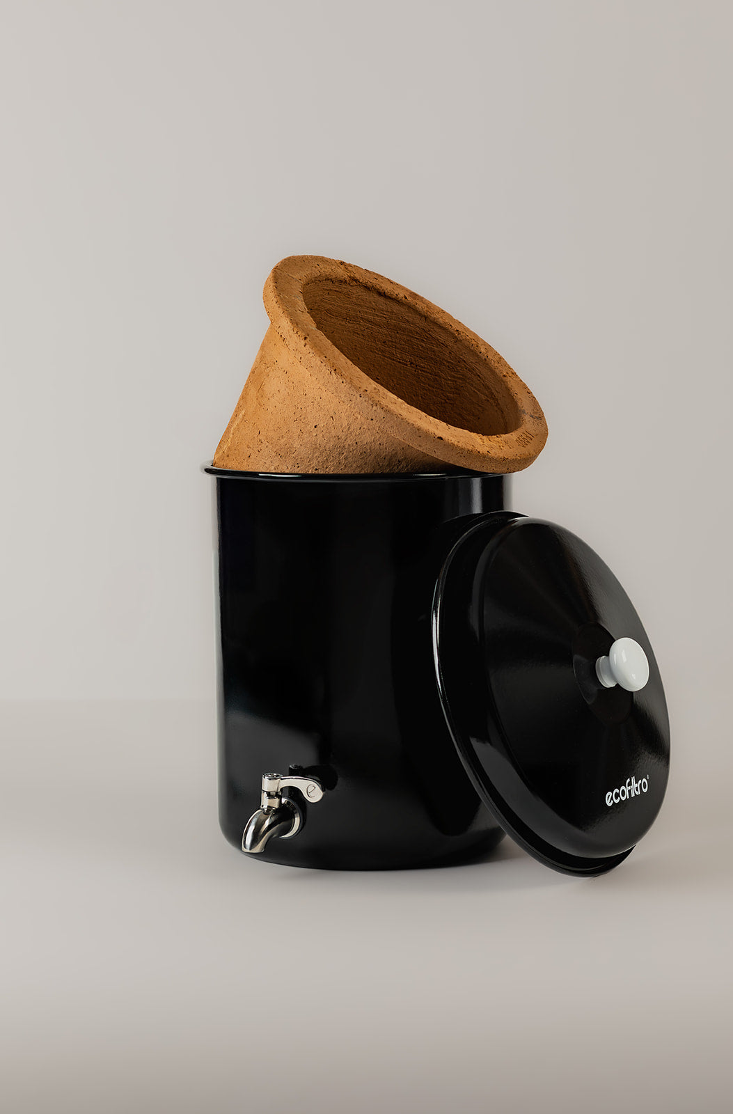 Ecofiltro 5L Schwarz Seitenansicht