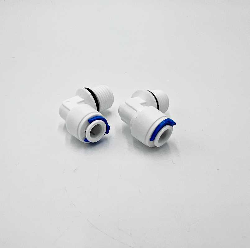 Anschlussset Inlinekartusche & T33 | Winkel | 1/4" Gewinde x 1/4" tube | UO-Fitting