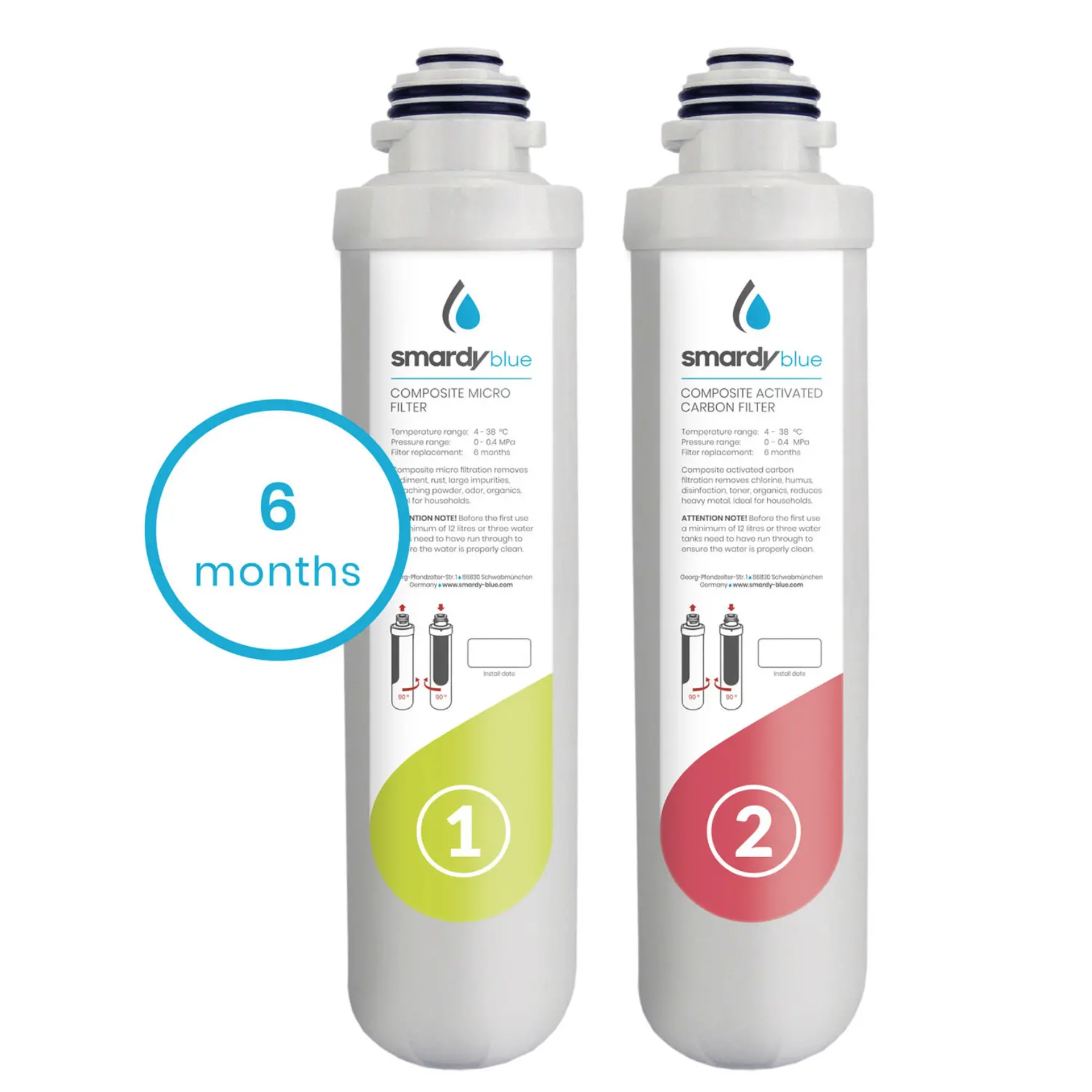 SmardyBlue 2in1 Ersatz-Vorfilter Set für miran™, xiva™, noura™, zagora™ & tata™
