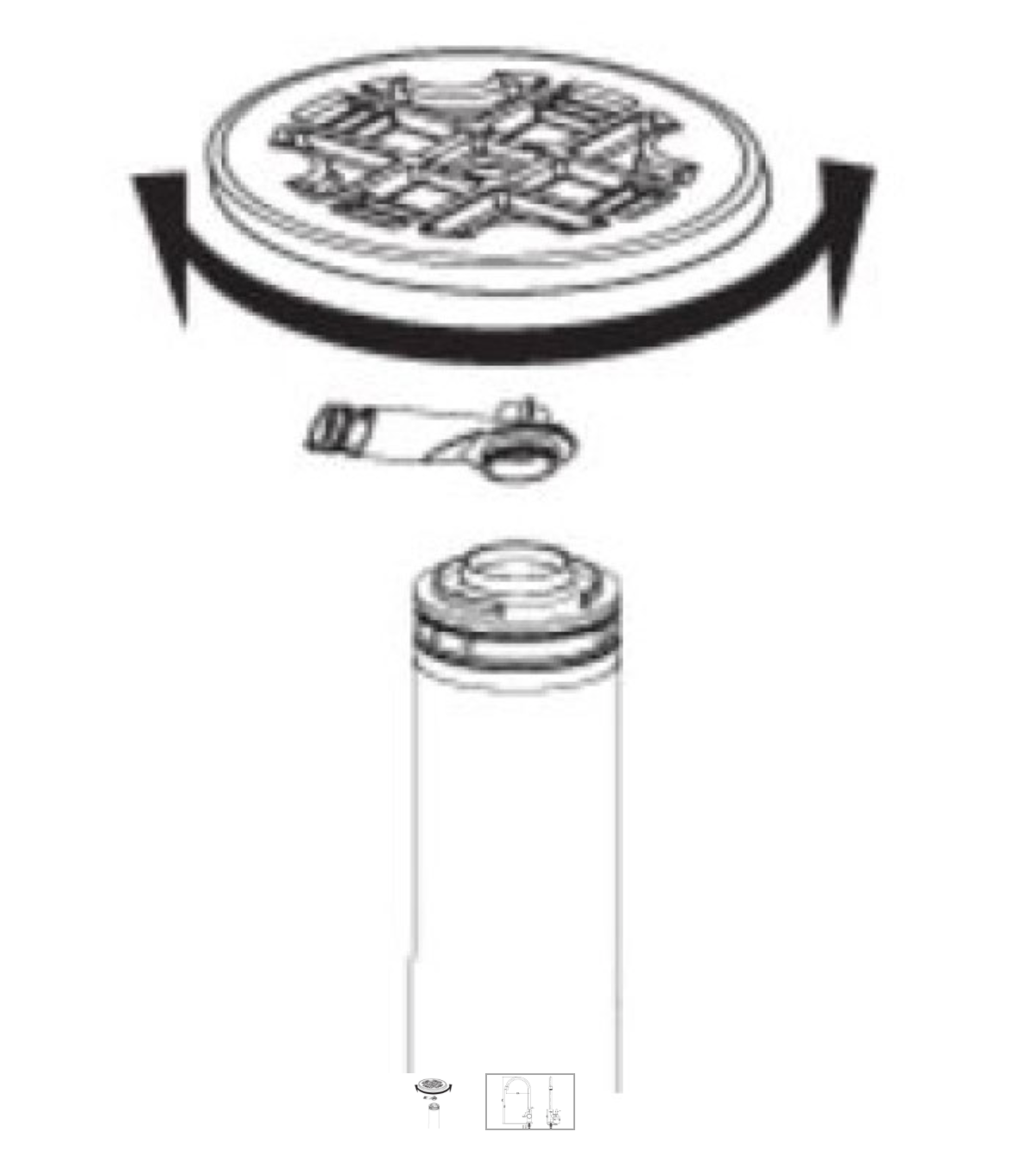 Edelstahl-Design-Wasserhahn Tina (F29) mit M22 Gewinde