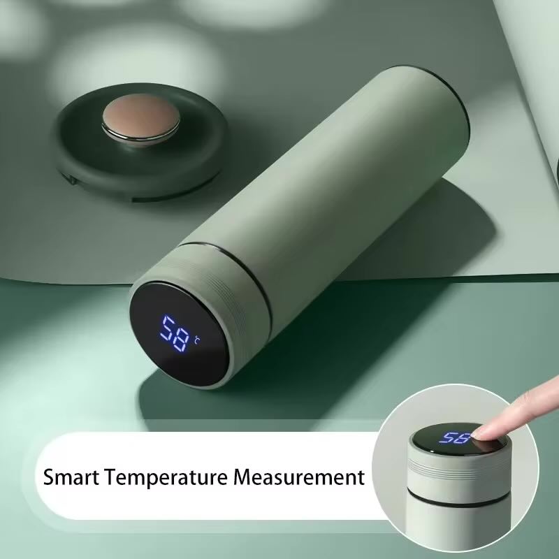 Thermosflasche für kalte & heiße Getränke mit Temperaturanzeige