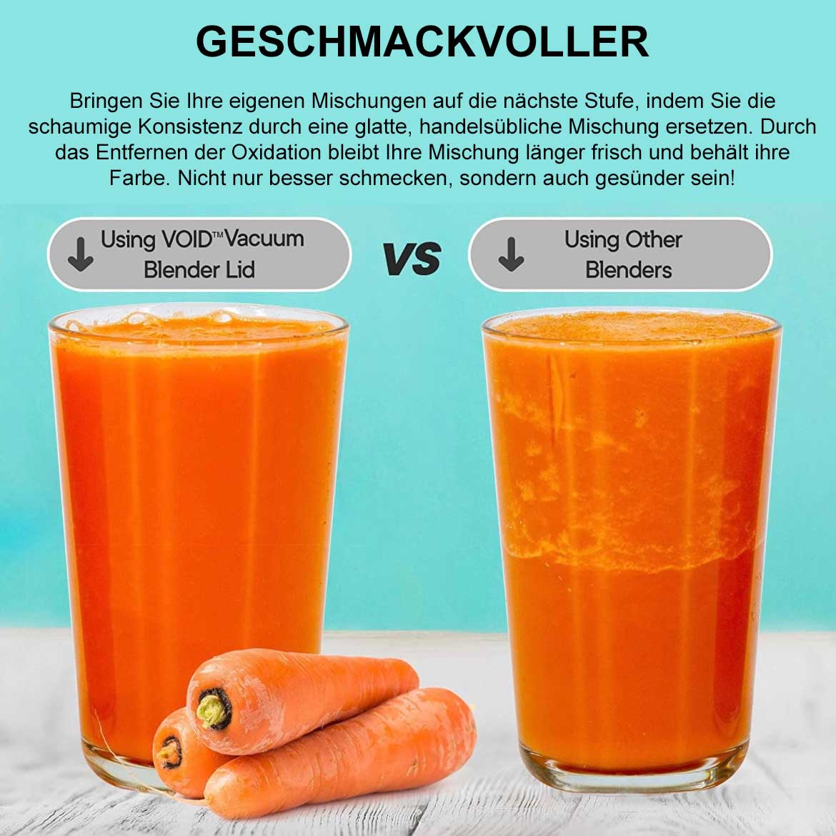 Blendtec Vakuum Kit | Deckel mit Vakuumpumpe | VOID