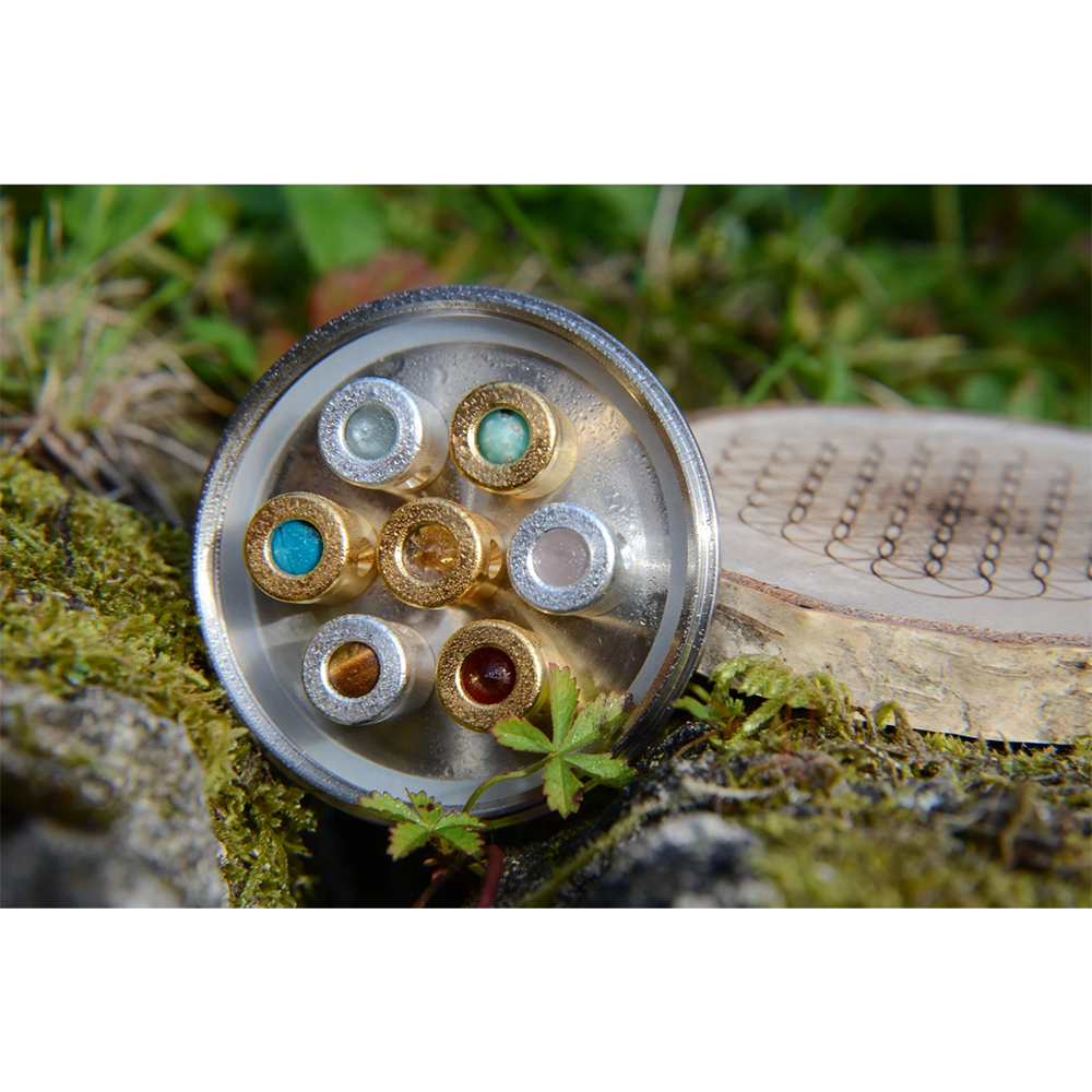 Kristall Wirbeldusche "Lebensfreude 7" | Titan-Edition | Life Power