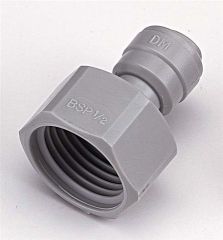 Steckverbinder auf IG mit Ansatz | 1/4tube x 3/8 BSP(P) | AFAB0406C