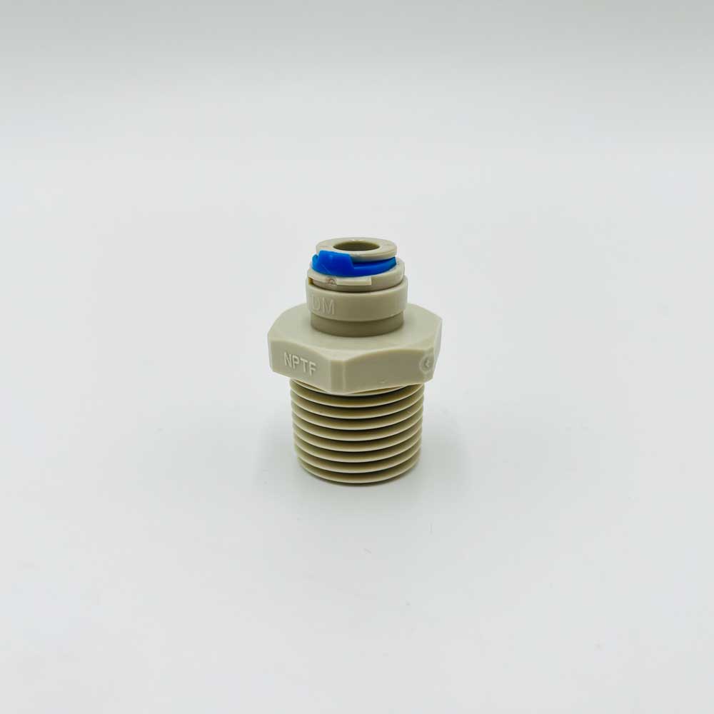 Einschraubverbinder NPTF Gewinde | 1/4tube x 1/2 NPTF | AMC0407