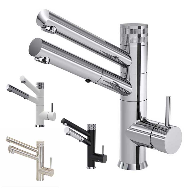 Wasserhahn 3in1 | CUCINA IDEALE mit Brause | Bedienhebel rechts