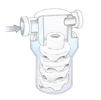 3 Quellen Wirbel-Stein zur Wasseraktivierung
