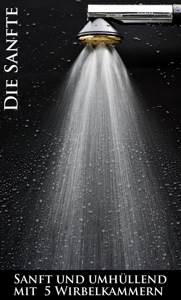 Kristall Wirbeldusche "Inspiration" | SILBER | LifePower