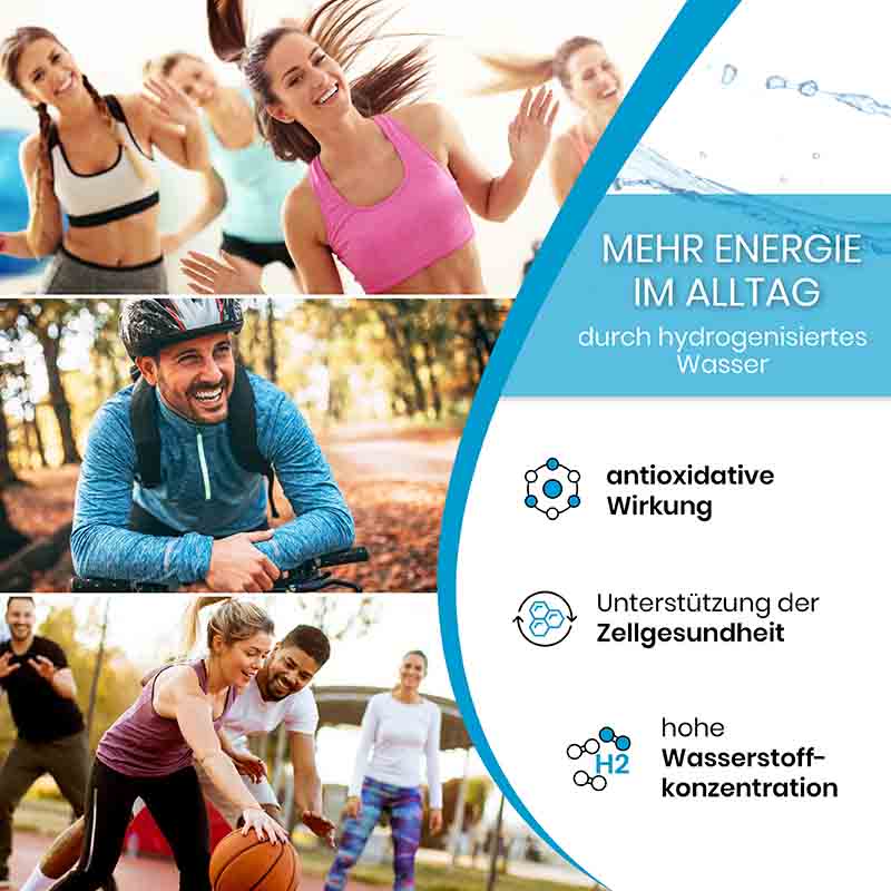 Fitnessflasche Hydroit™ | Wasserstoff Booster