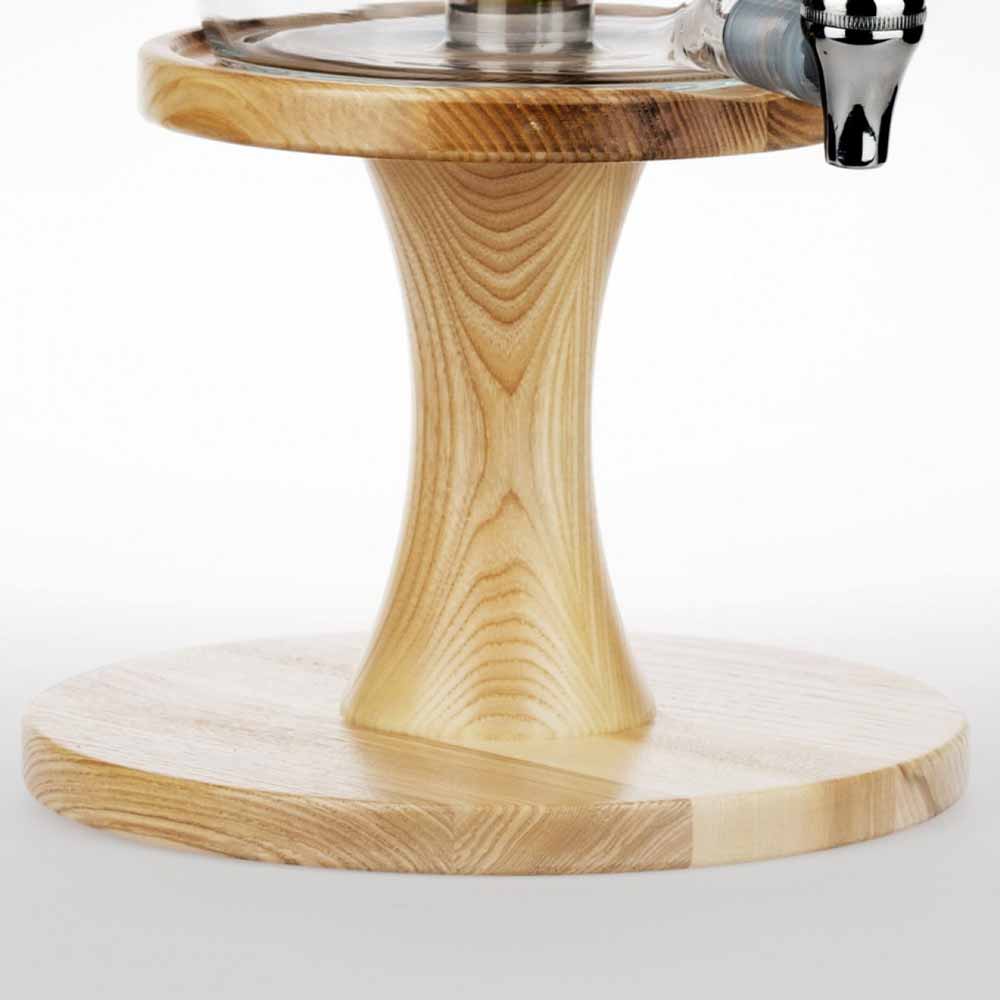 Unterbau aus massiver Esche für Nature´s Design Karaffe Beauty 5 Liter Wasserspender