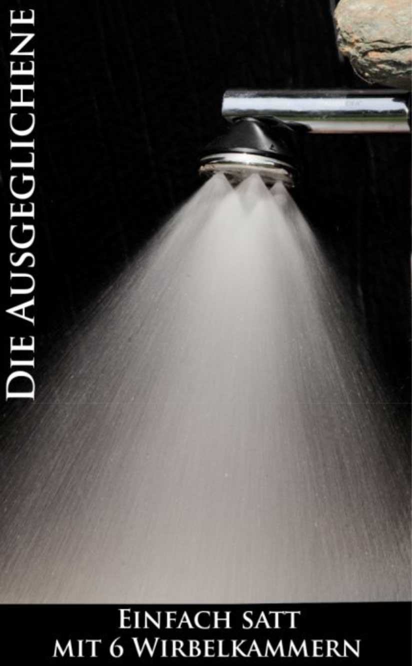 Kristall Wirbeldusche "Inspiration" | SILBER | LifePower