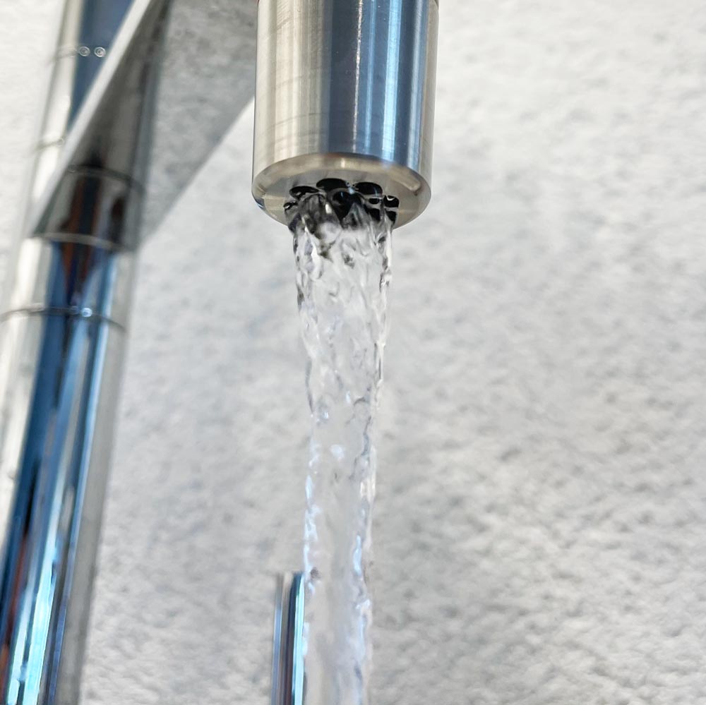 WhirlPearl ONE Wasserwirbler aus Edelstahl