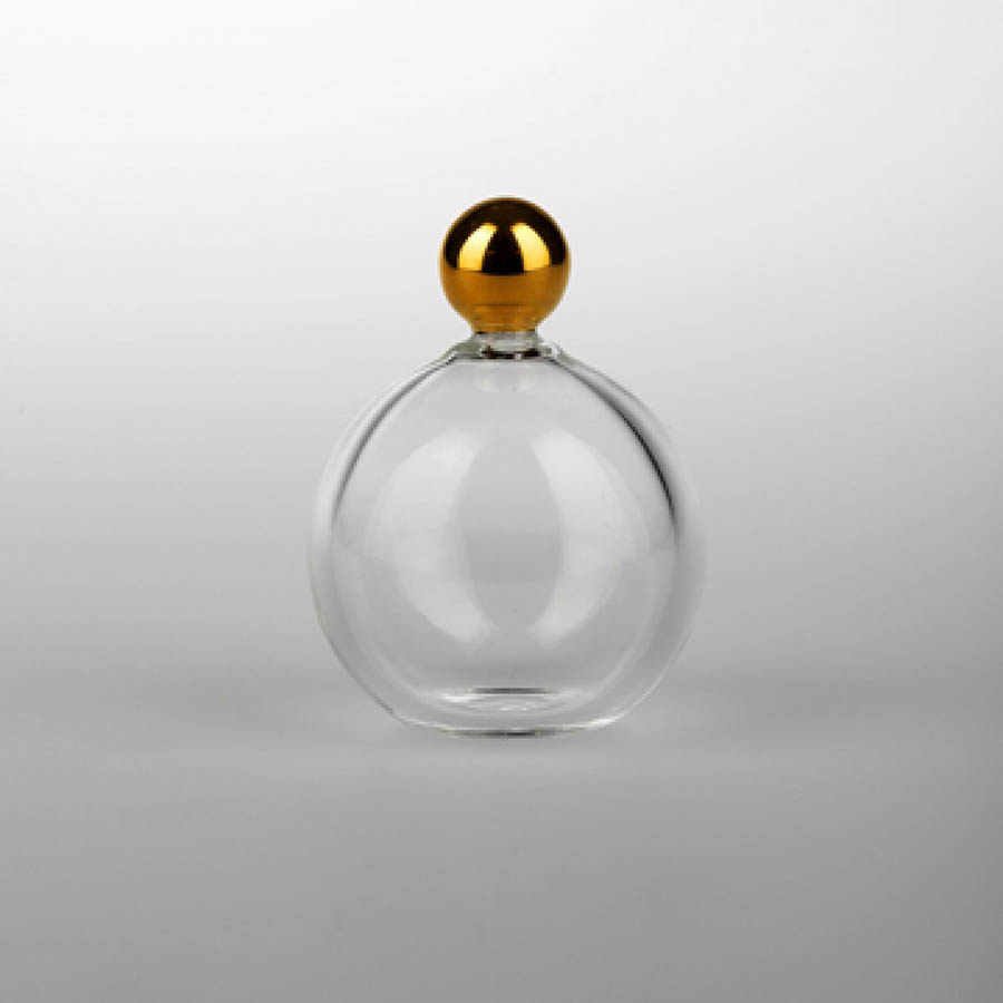 Glas Kronenstöpsel vergoldet