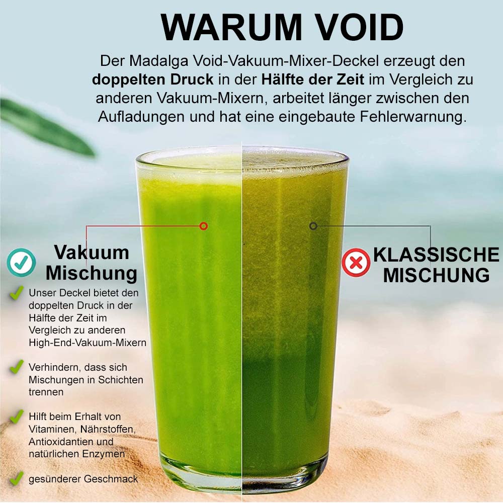 Blendtec Vakuum Kit | Deckel mit Vakuumpumpe | VOID