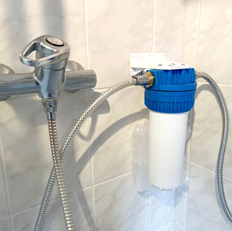 QuickHexaFlow Duschfilterset | 10 Zoll mit 1/2 Zoll Anschluss