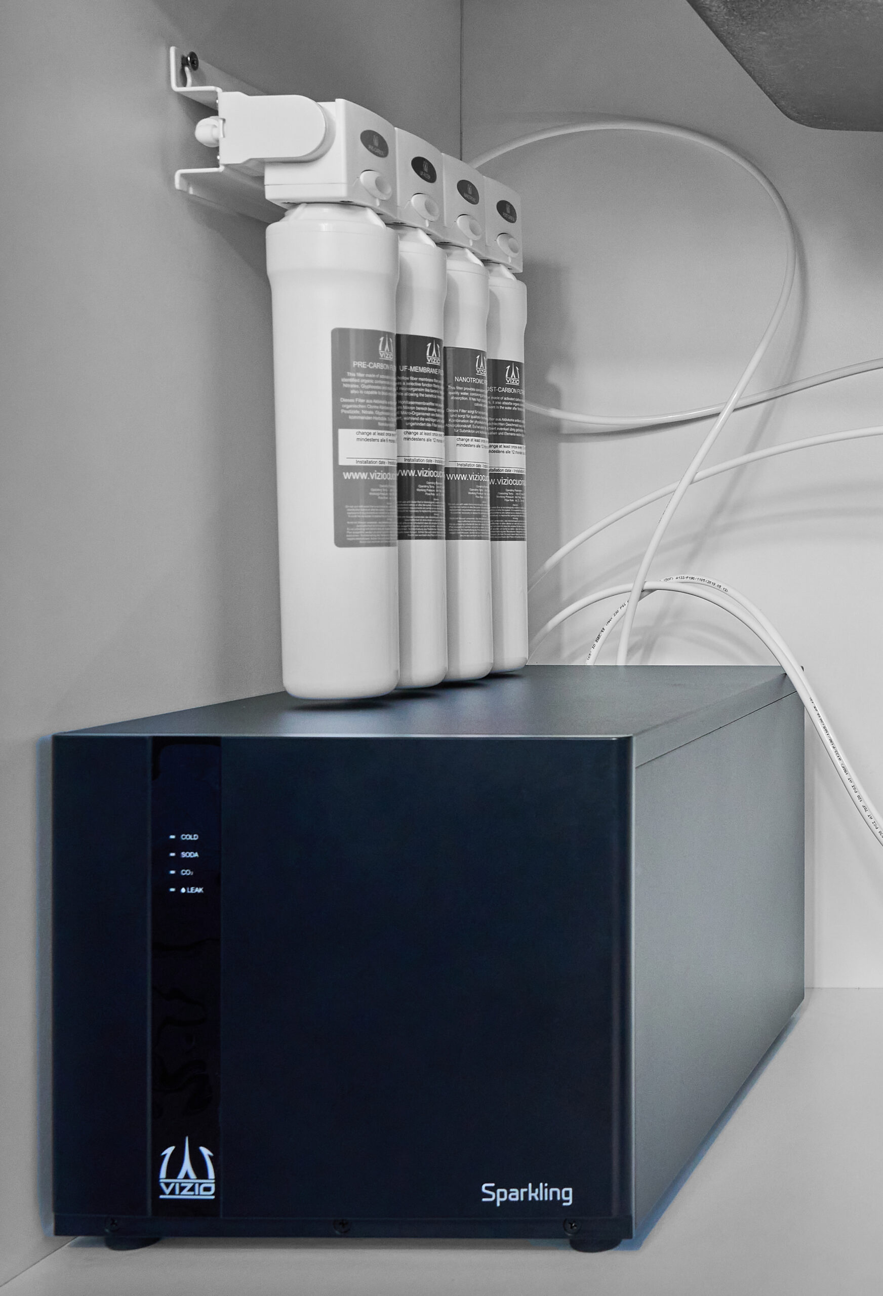 Sprudelmaschine | CO₂ Karbonator Direct-Chill-System | Untertisch