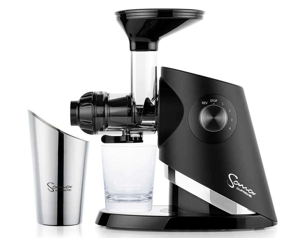 Sana Supreme EUJ-727 Slow Juicer & optionale Ölpresse | Gebrauchtgerät schwarz