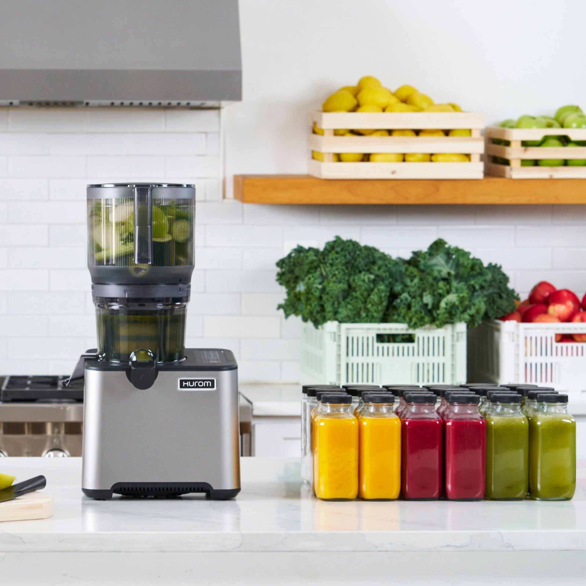 Hurom CP50 Commercial Slow Juicer Anwendung Saftbar