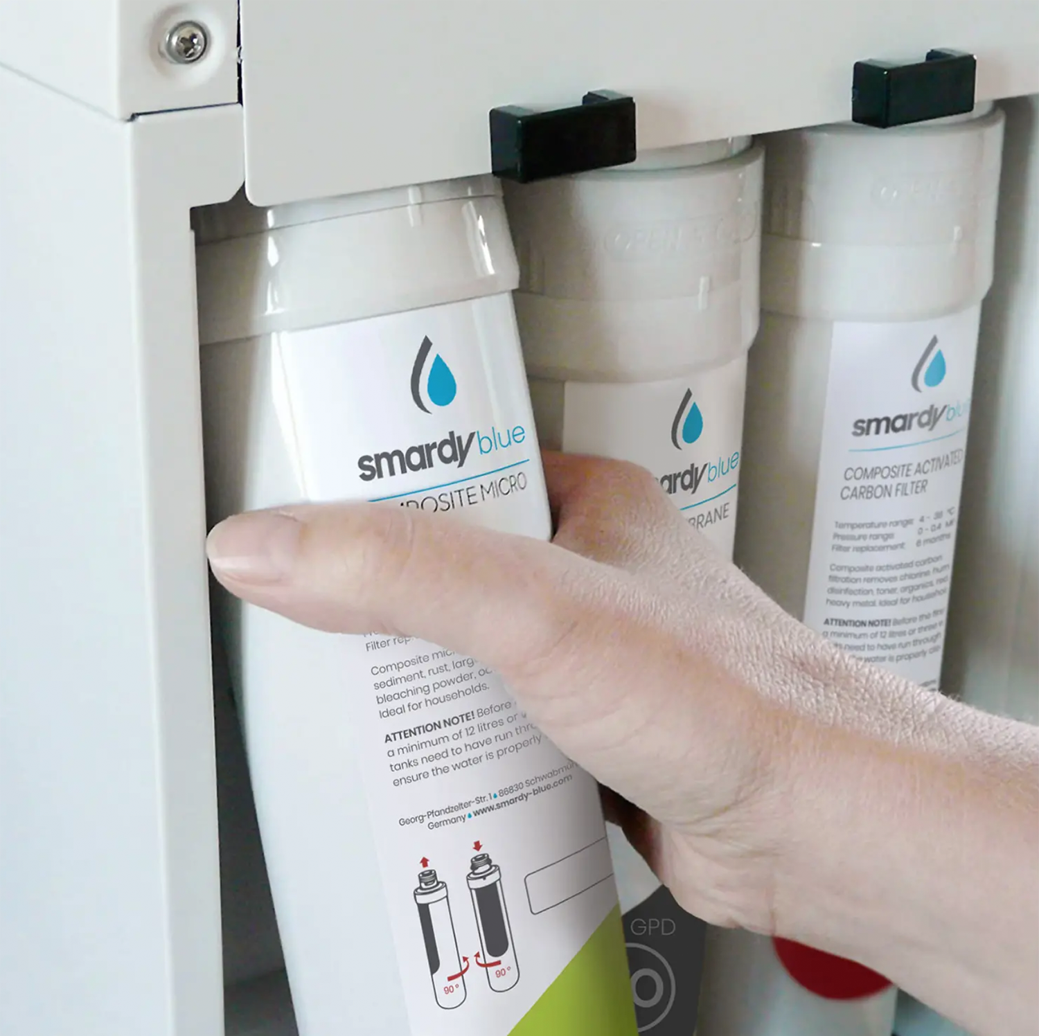 SmardyBlue 3in1 Ersatzfilter-Set (100GPD) für tata™