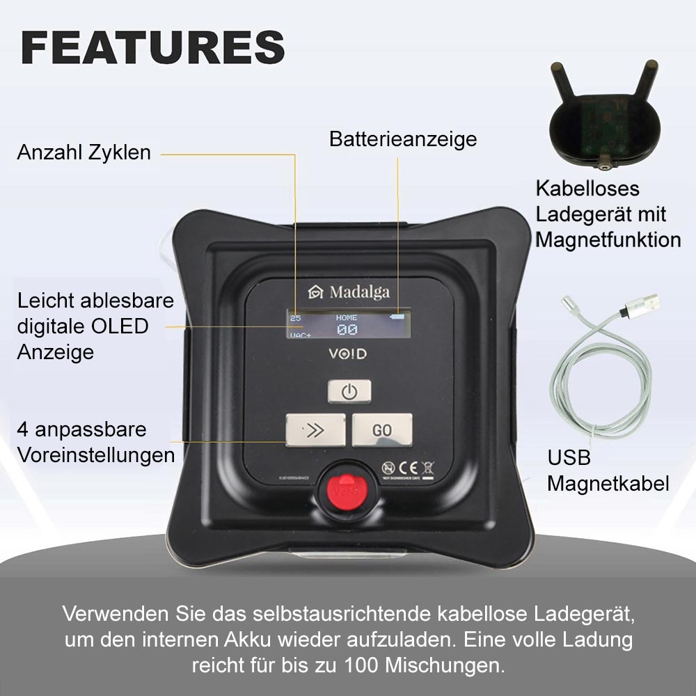 Blendtec Vakuum Kit | Deckel mit Vakuumpumpe | VOID