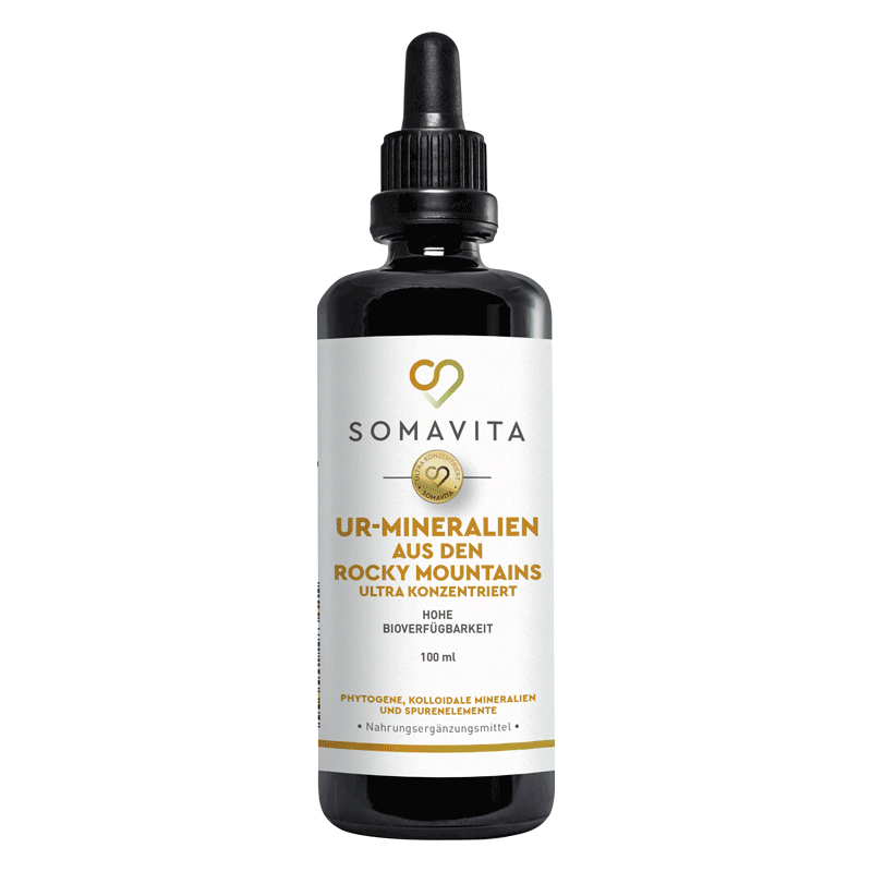 SomaVita Rocky Mountain Ur-Mineralien in Miron® Glass 100 ml | ultrakonzentriert