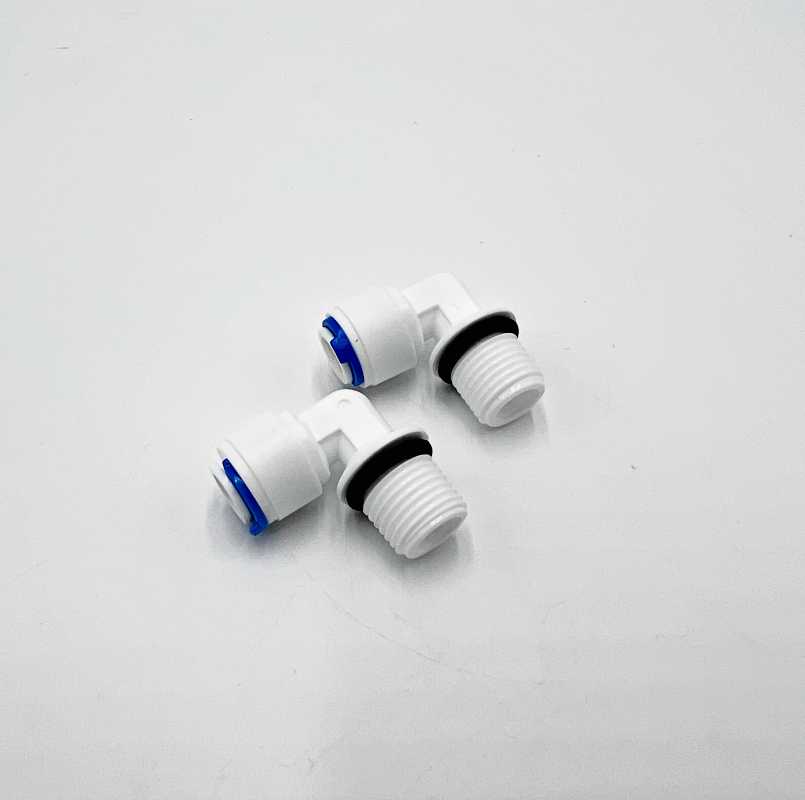 Anschlussset Inlinekartusche & T33 | Winkel | 1/4" Gewinde x 1/4" tube | UO-Fitting