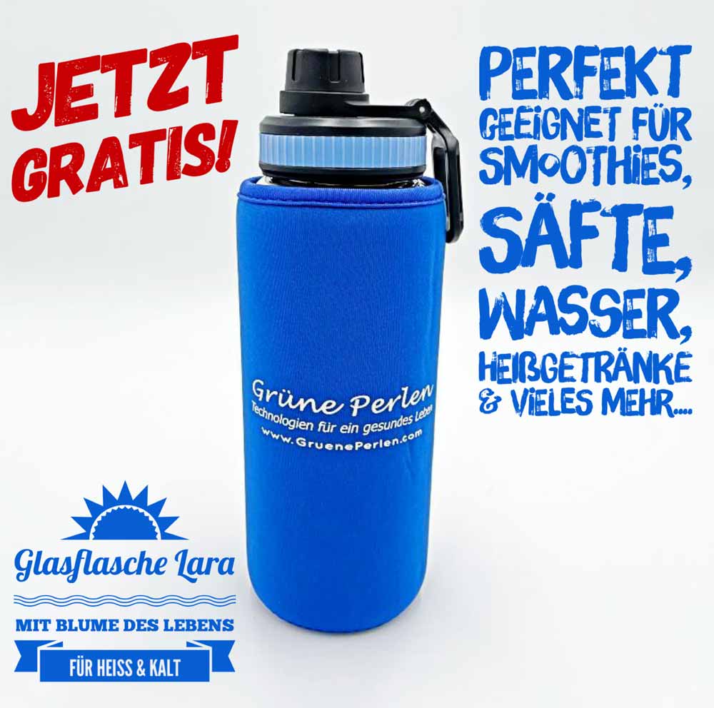 Glasflasche Lara auf Wunsch GRATIS