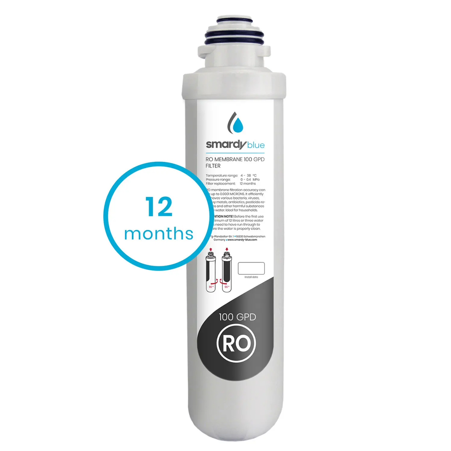 SmardyBlue 3in1 Ersatzfilter-Set (100GPD) für tata™